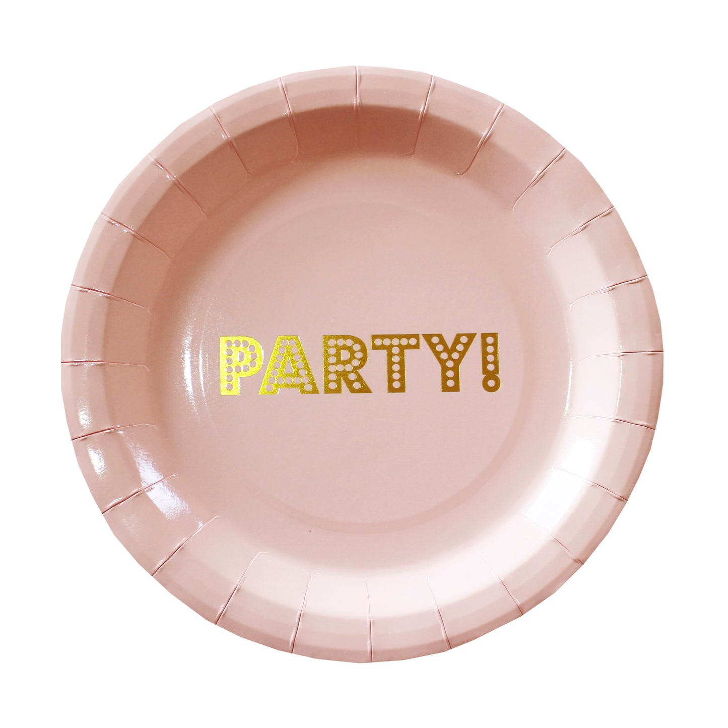 Gold Foiled Paper Plates - Pastel Perfection
