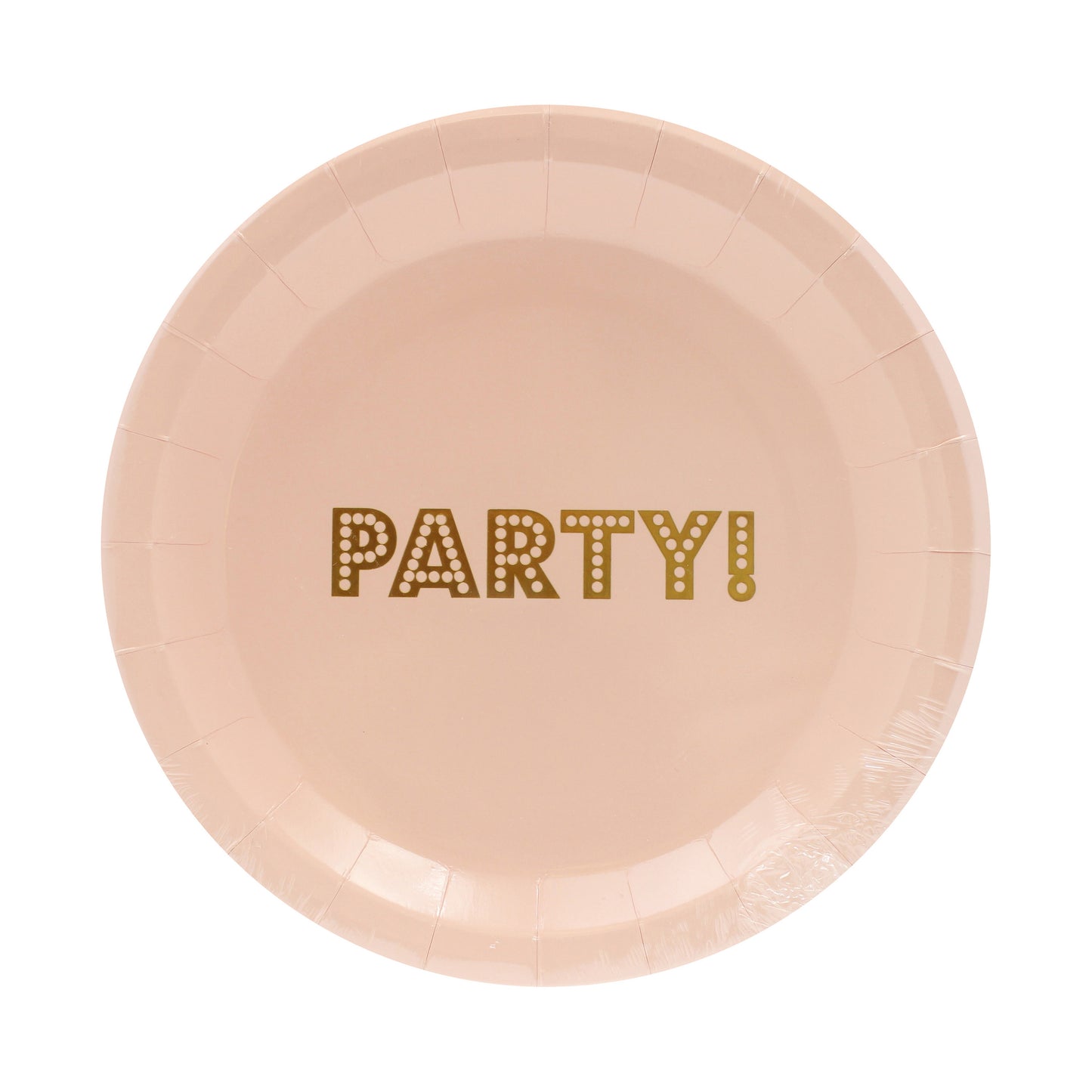 Gold Foiled Paper Plates - Pastel Perfection