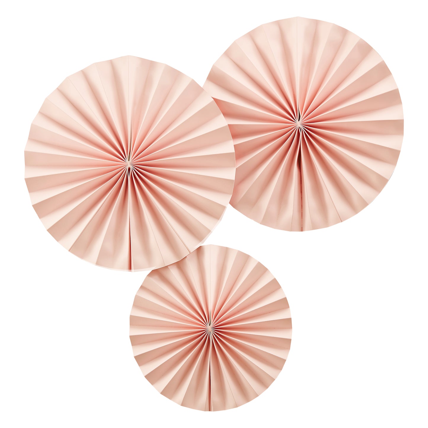 Pink Pinwheel Paper Fan Decorations