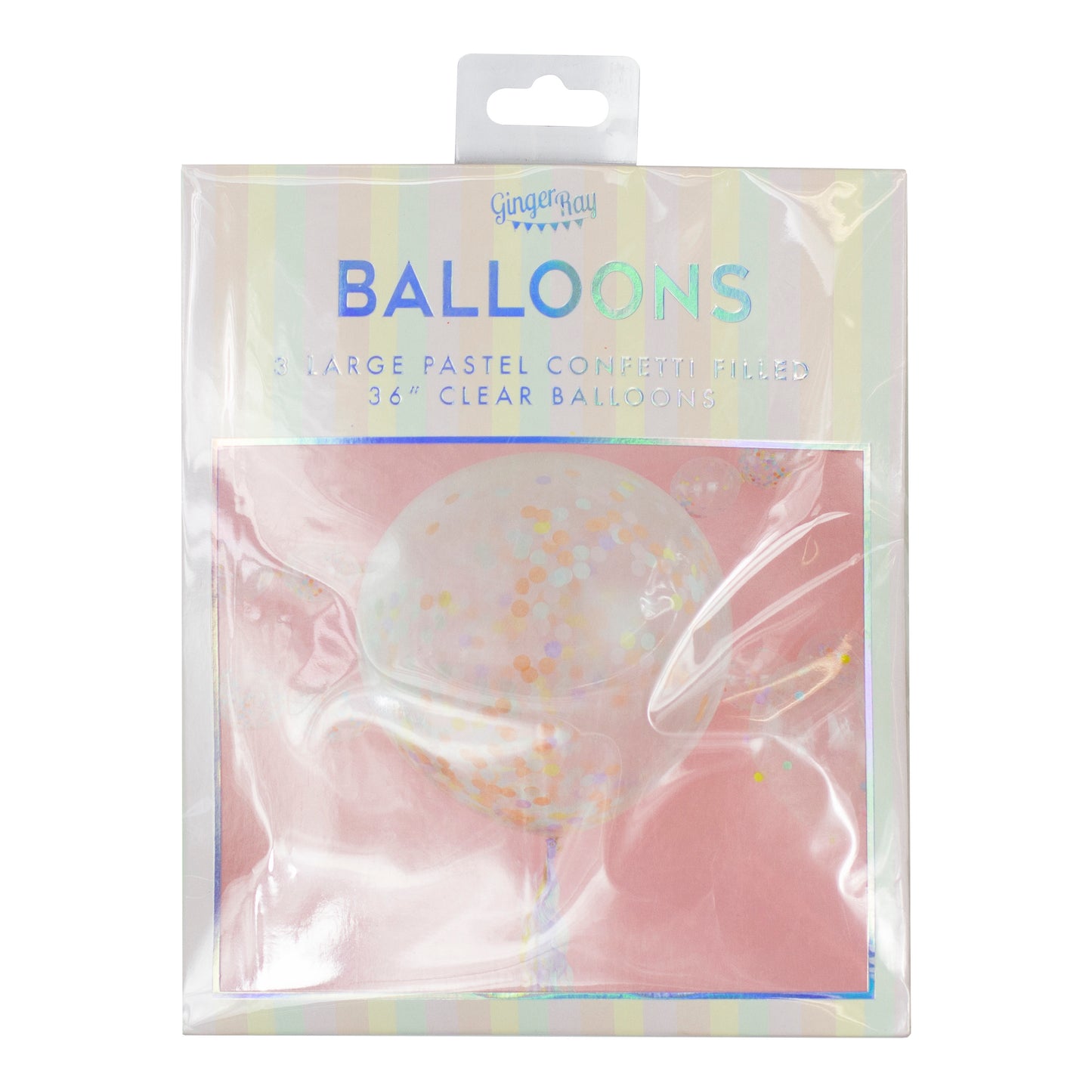 Giant Pastel Confetti Balloons