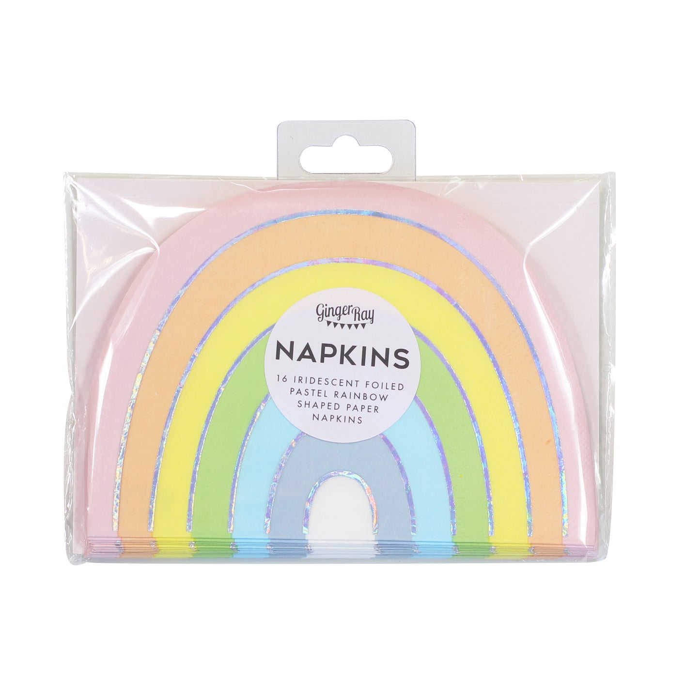 Pastel and Iridescent Rainbow Napkins