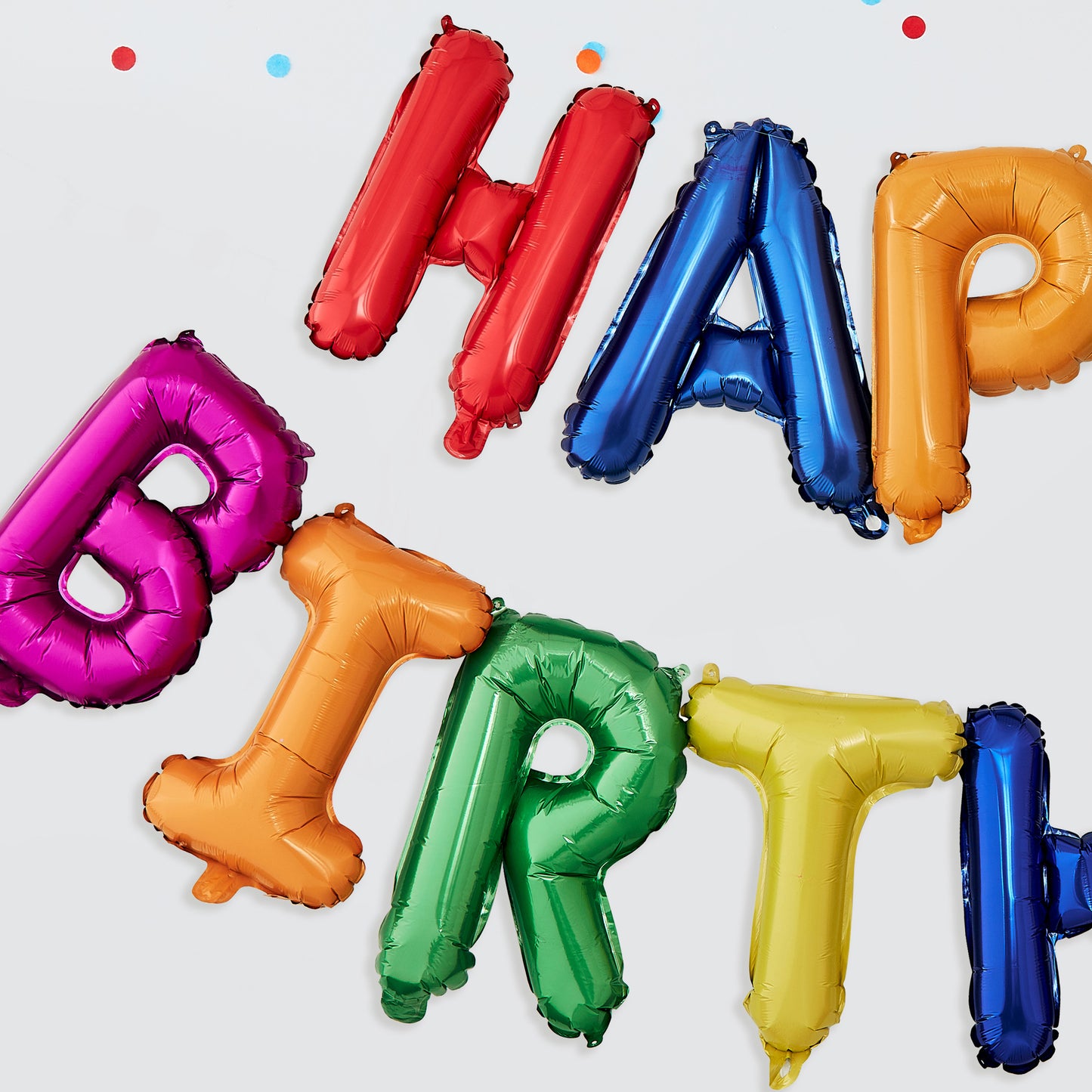 Rainbow Happy Birthday Bunting Balloons