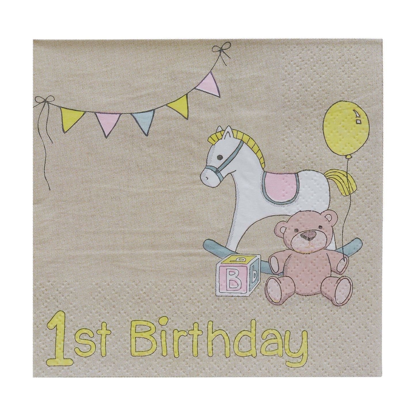 1st Birthday Napkins - Rock-a-bye