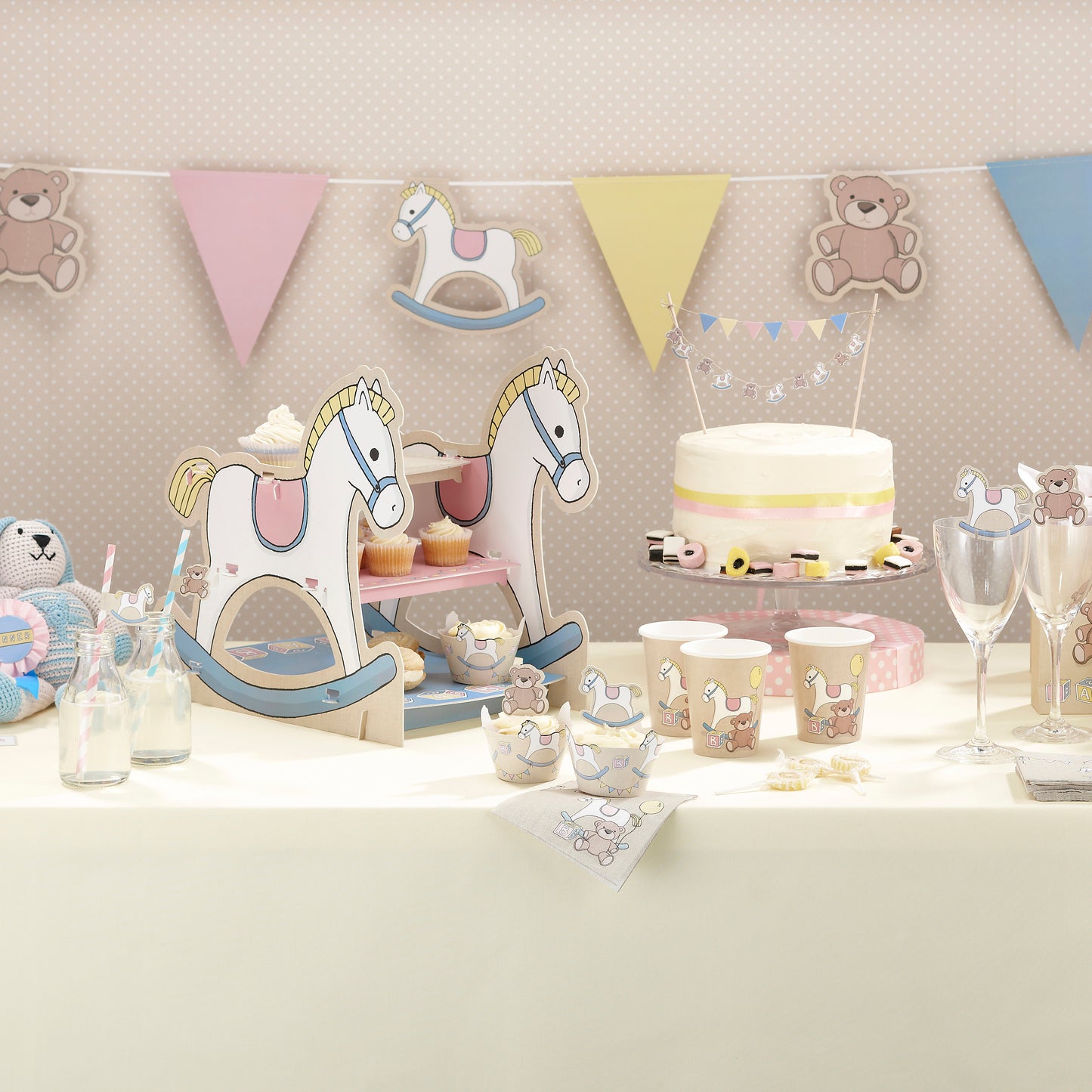 1st Birthday Napkins - Rock-a-bye