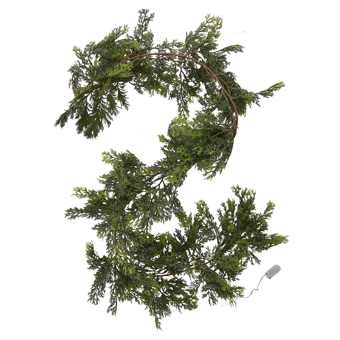 Pine Christmas Garland with Lights