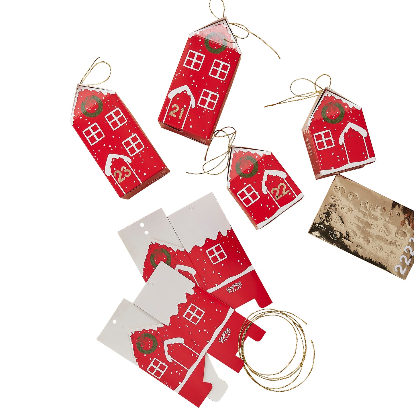 Fill Your Own Festive House Advent Calendar Boxes
