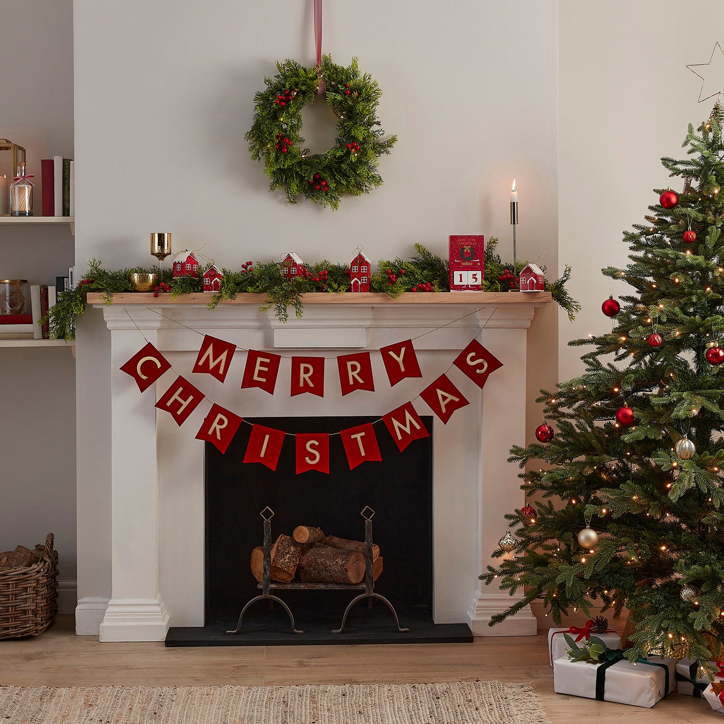 Festive Memory Jar with Gold Tree Notelets