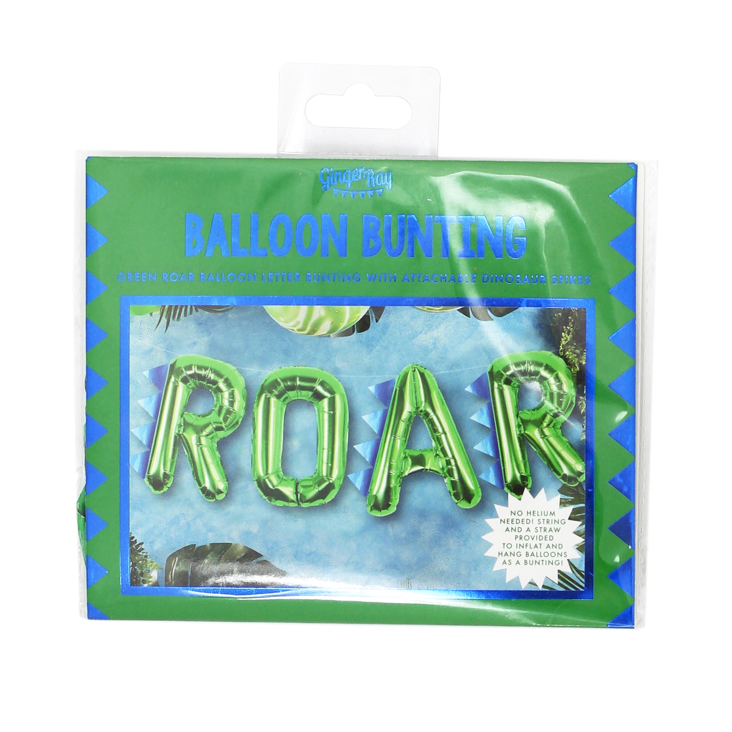 Dinosaur Party ROAR Balloon Bunting