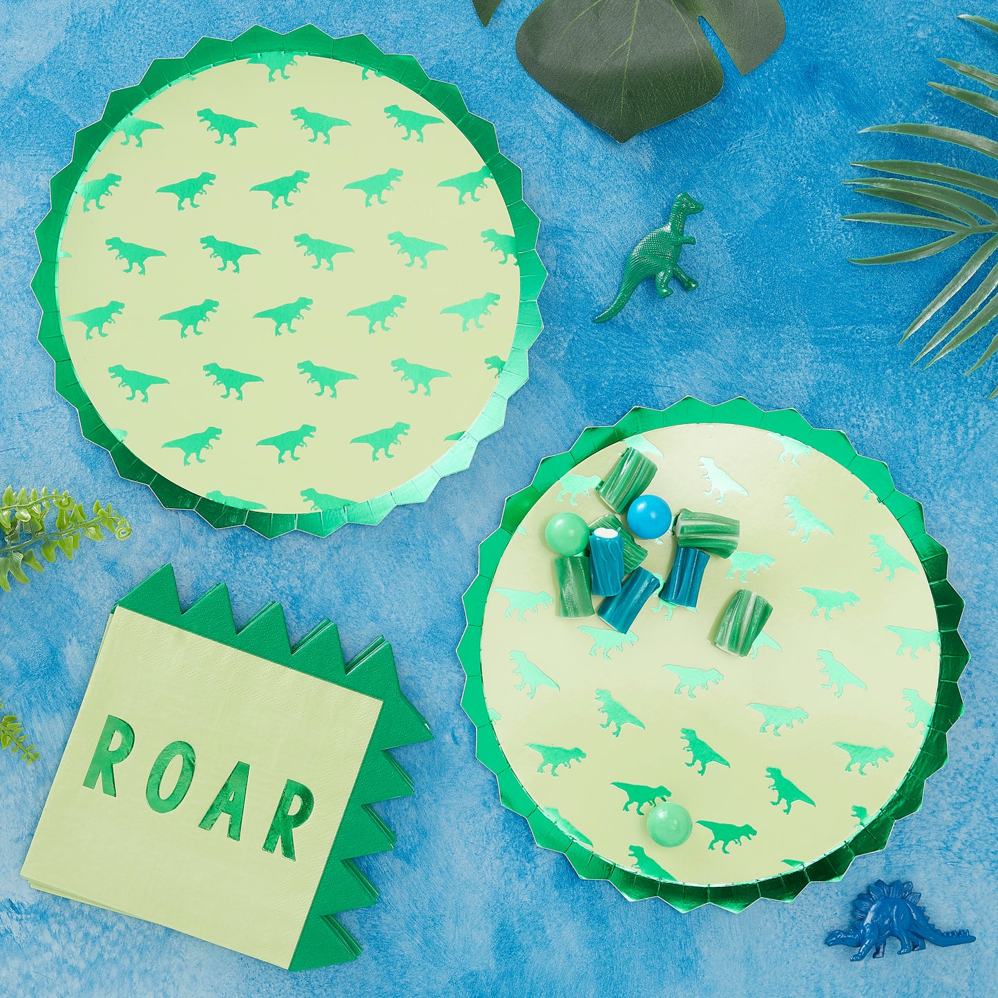 Paper Dinosaur Party Plates