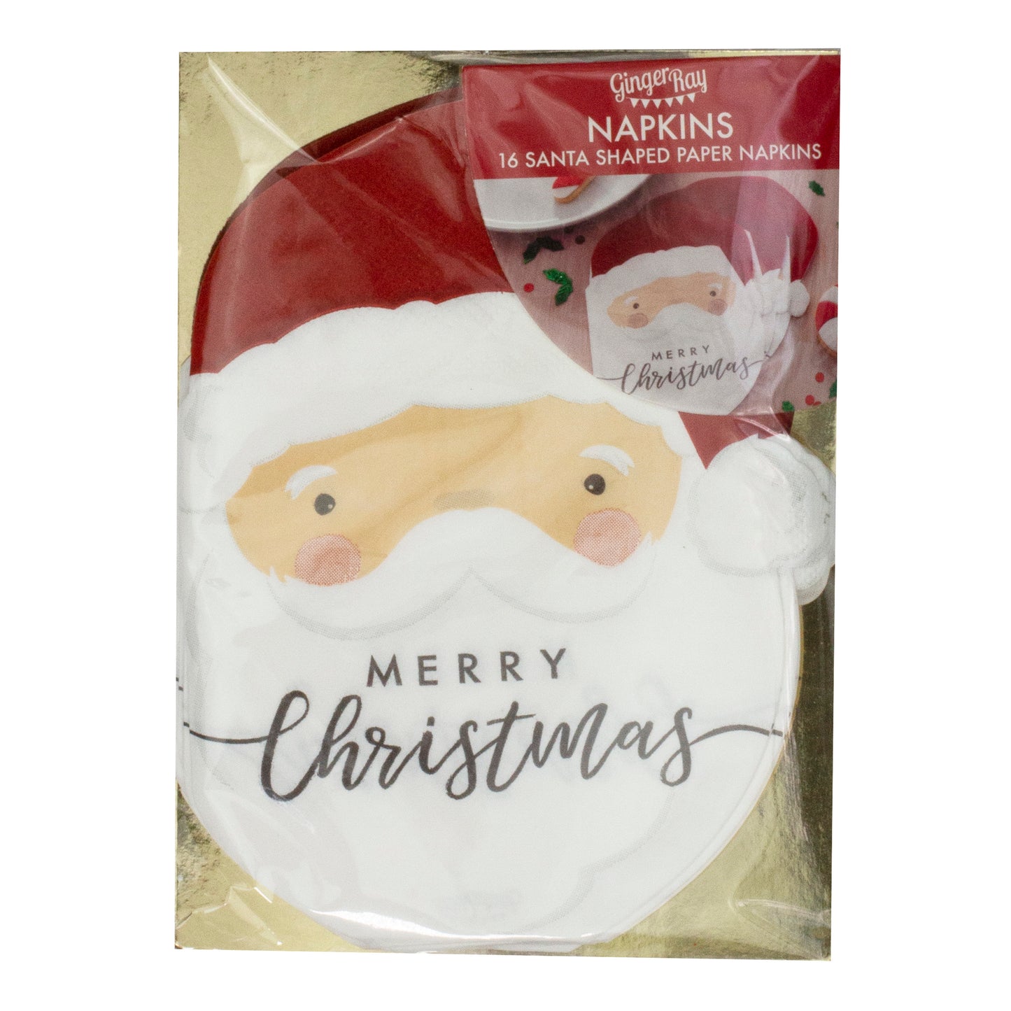 Santa Shaped Christmas Paper Napkins