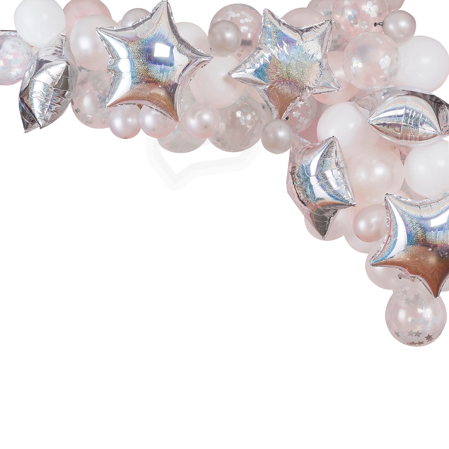 Silver Iridescent Balloon Arch Kit