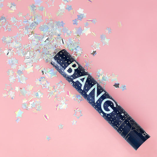 Giant Iridescent Compressed Air Confetti Cannon