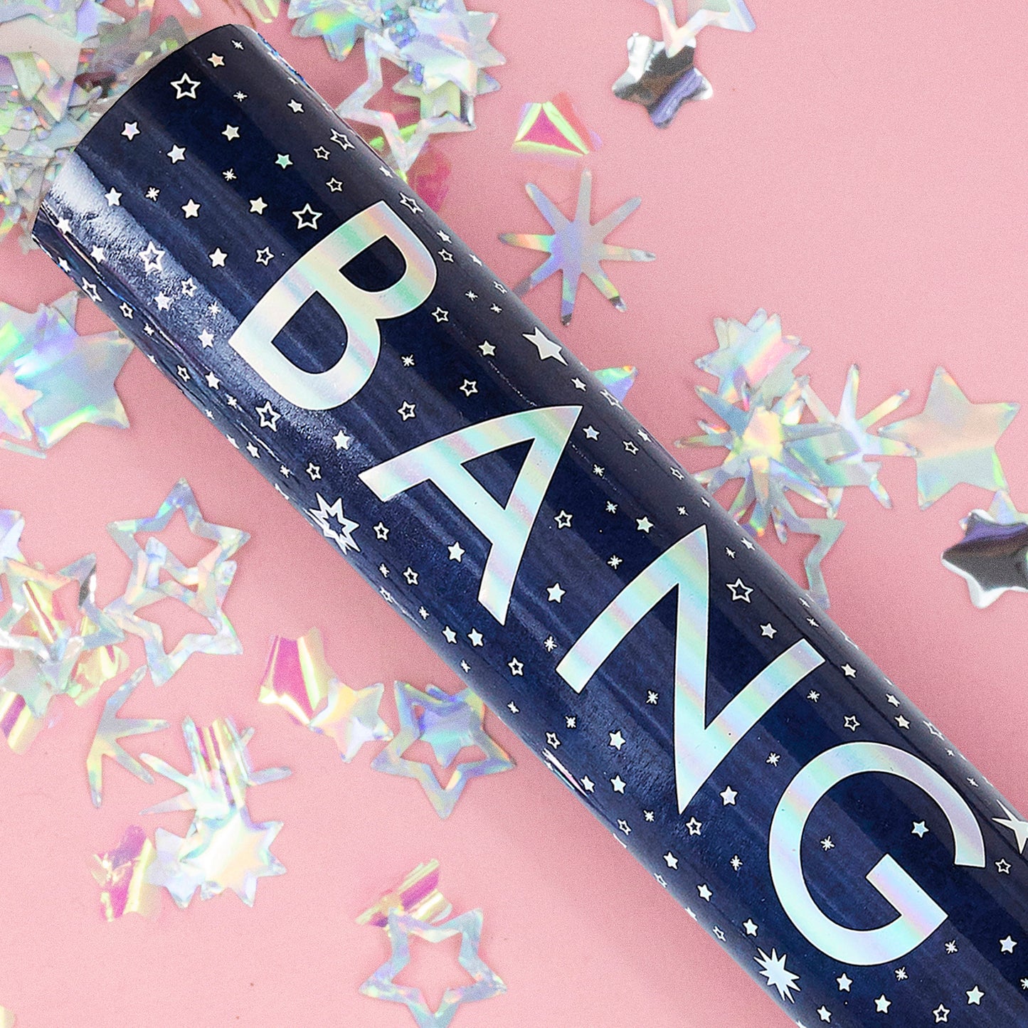 Giant Iridescent Compressed Air Confetti Cannon