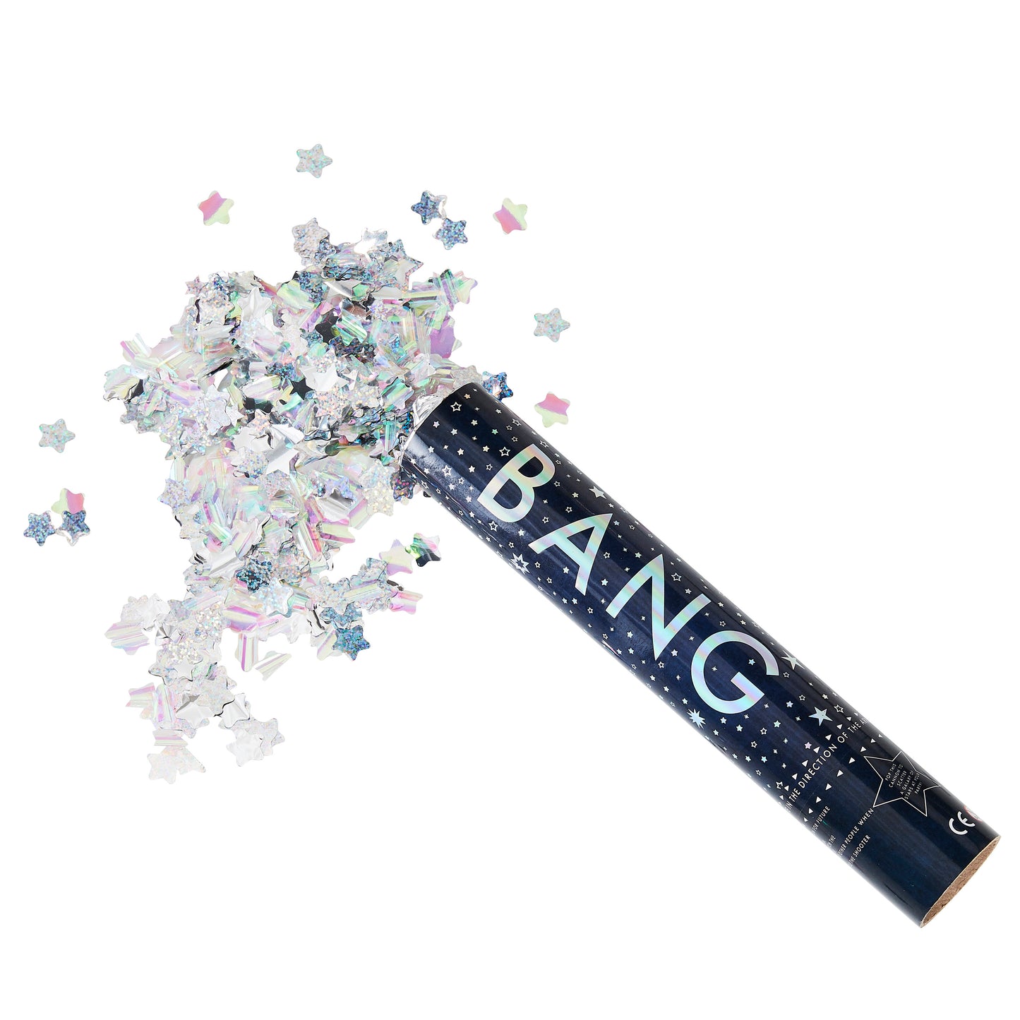 Giant Iridescent Compressed Air Confetti Cannon