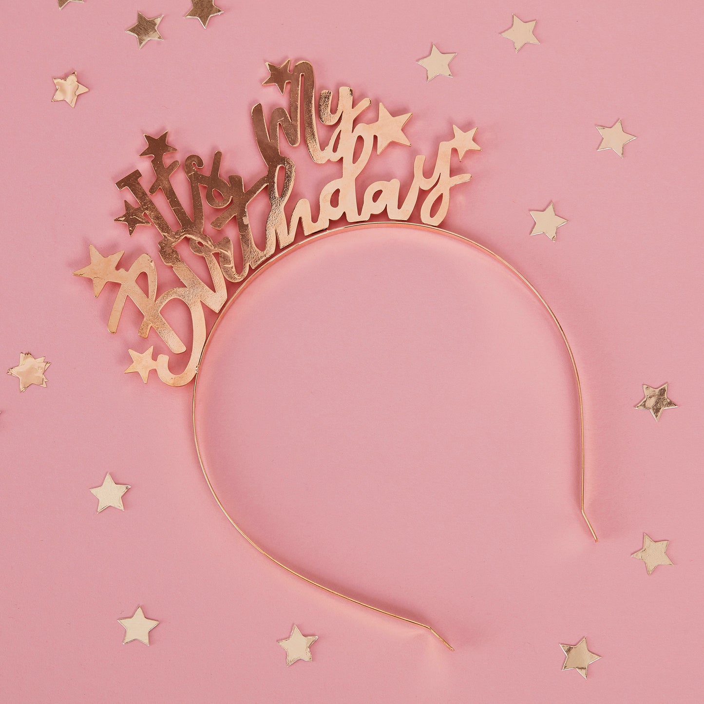 Gold Metal It's My Birthday Accessory Headband