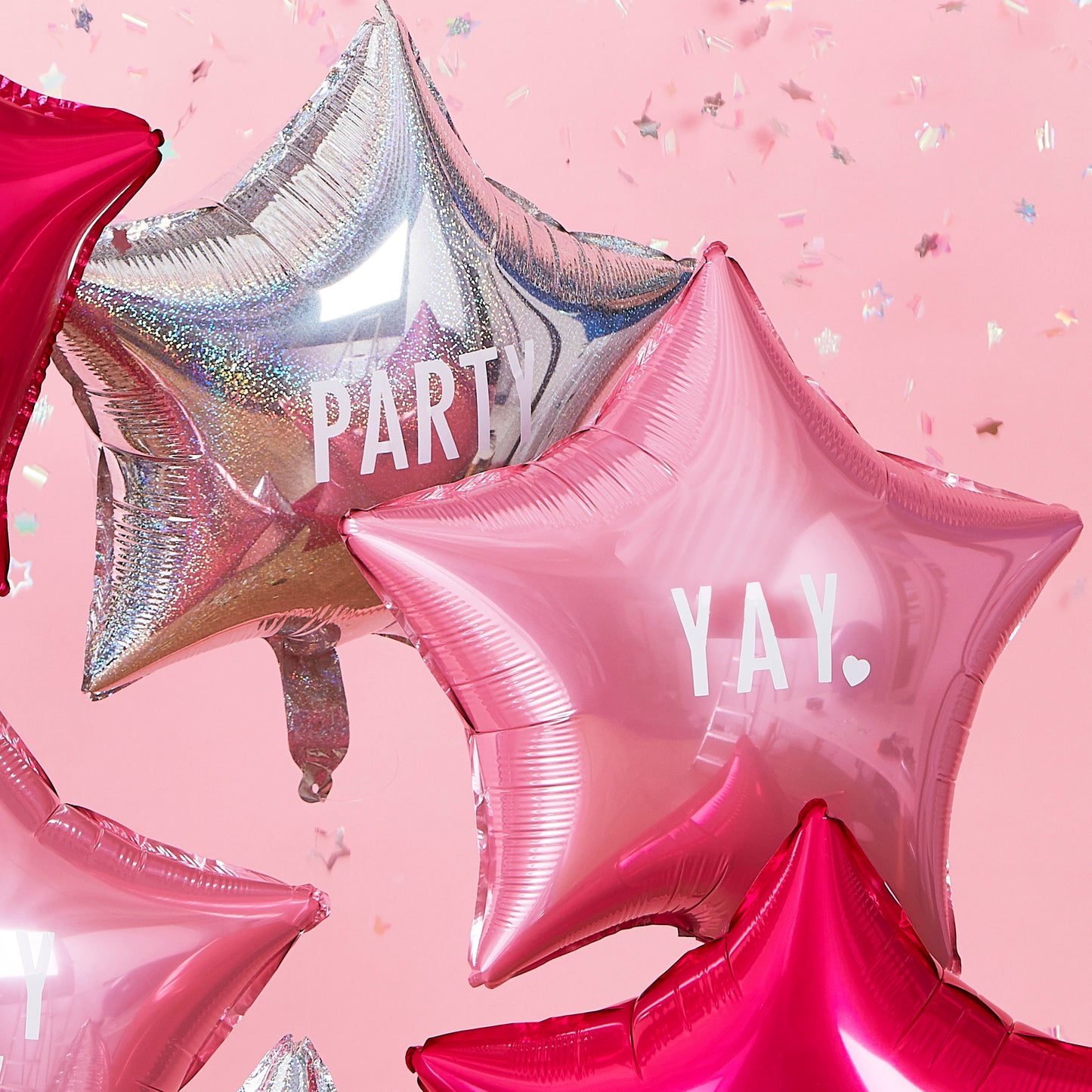 Personalisable Star Party Balloons with Stickers