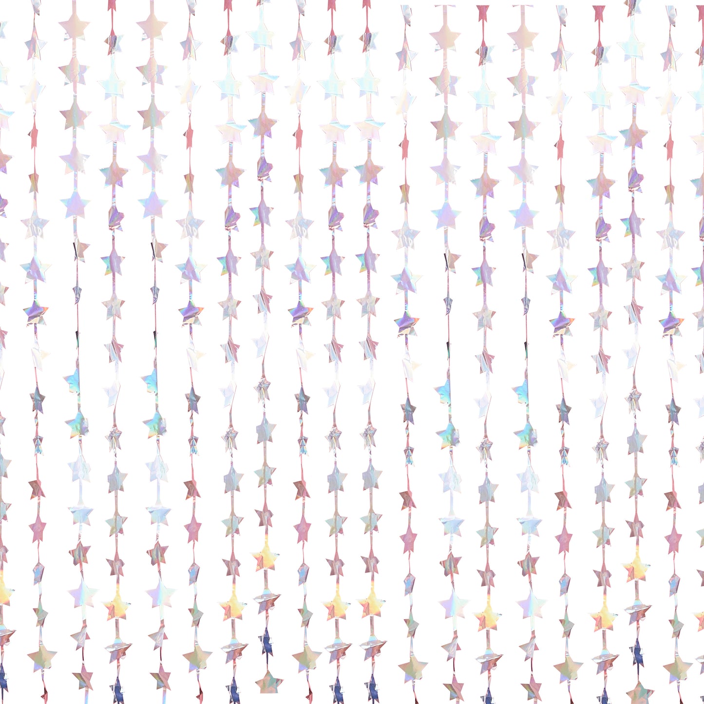 Iridescent Foil Star Hanging Party Backdrop