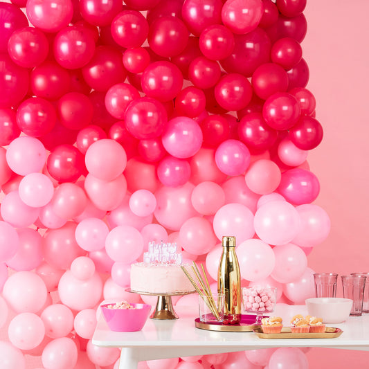 Ombre Pink Balloon Wall Decoration