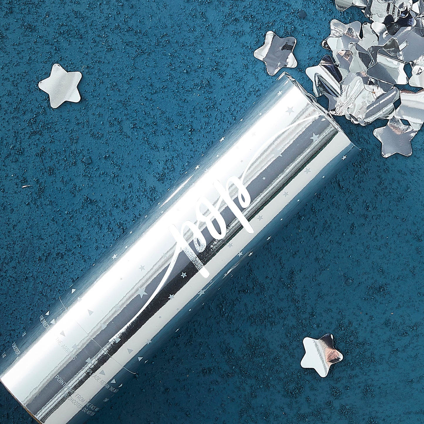 Silver Foiled POP! Confetti Cannon Shooter