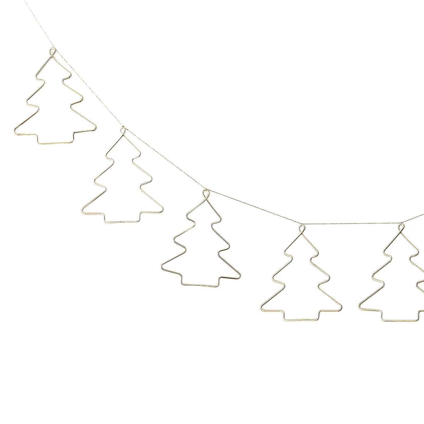 Christmas Gold Contemporary Bunting Decoration