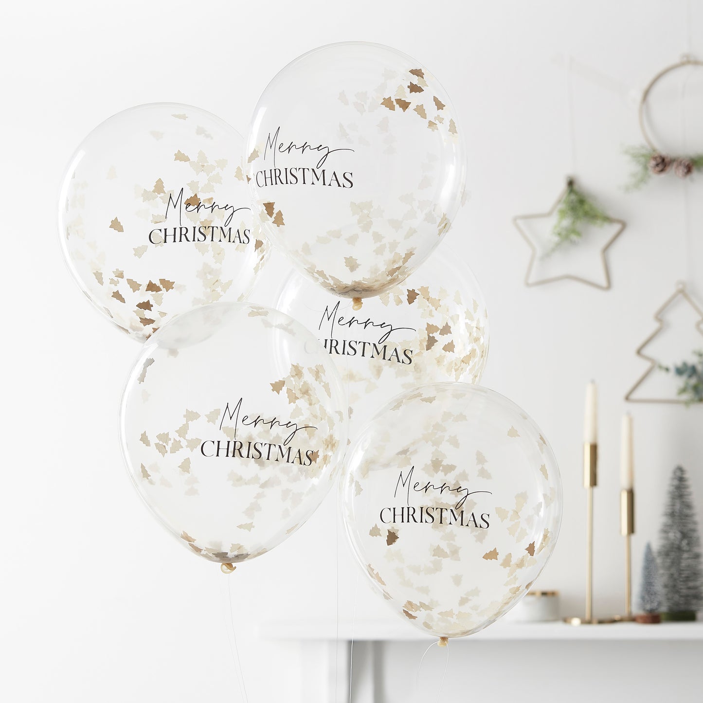 Merry Christmas Confetti Balloons