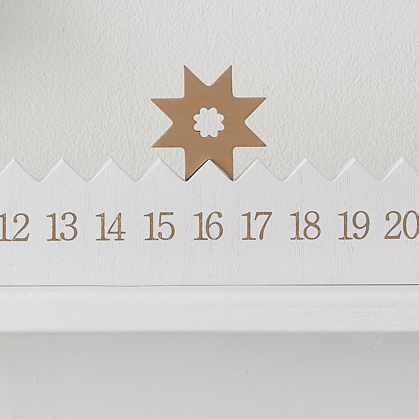 Wooden Star Reusable Advent Calendar