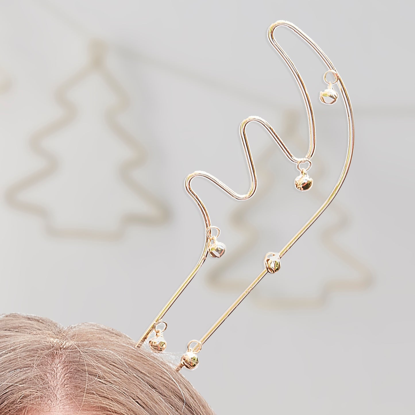 Reindeer Antlers Metal Christmas Party Headband