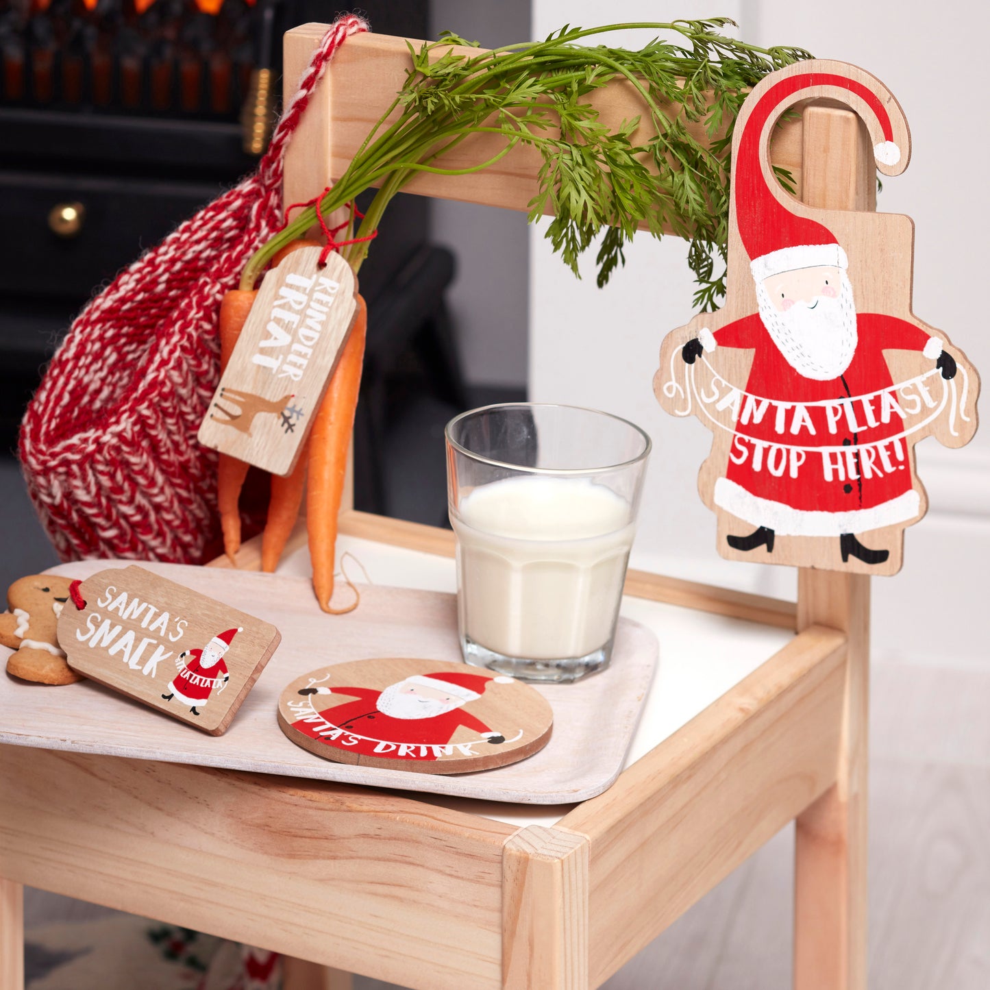 Wooden Santas Coming Christmas Eve Kit - Santa & Friends