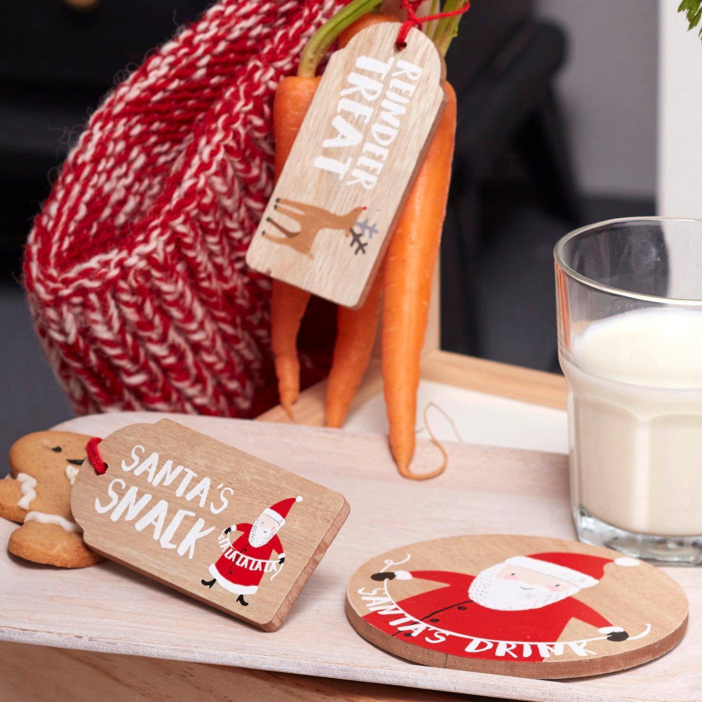 Wooden Santas Coming Christmas Eve Kit - Santa & Friends