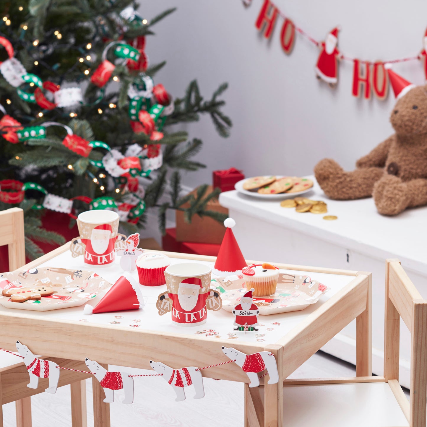 Elf Shaped Christmas Footprint Stencil