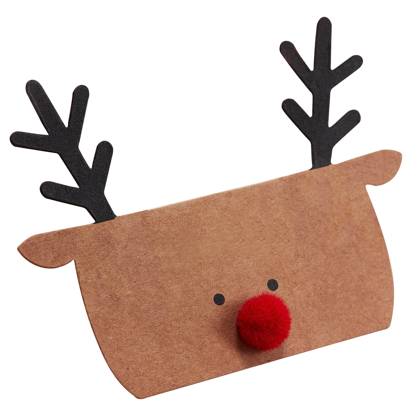Kraft Reindeer Shaped Christmas Place Cards