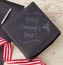Black Chalkboard Wrapping Paper