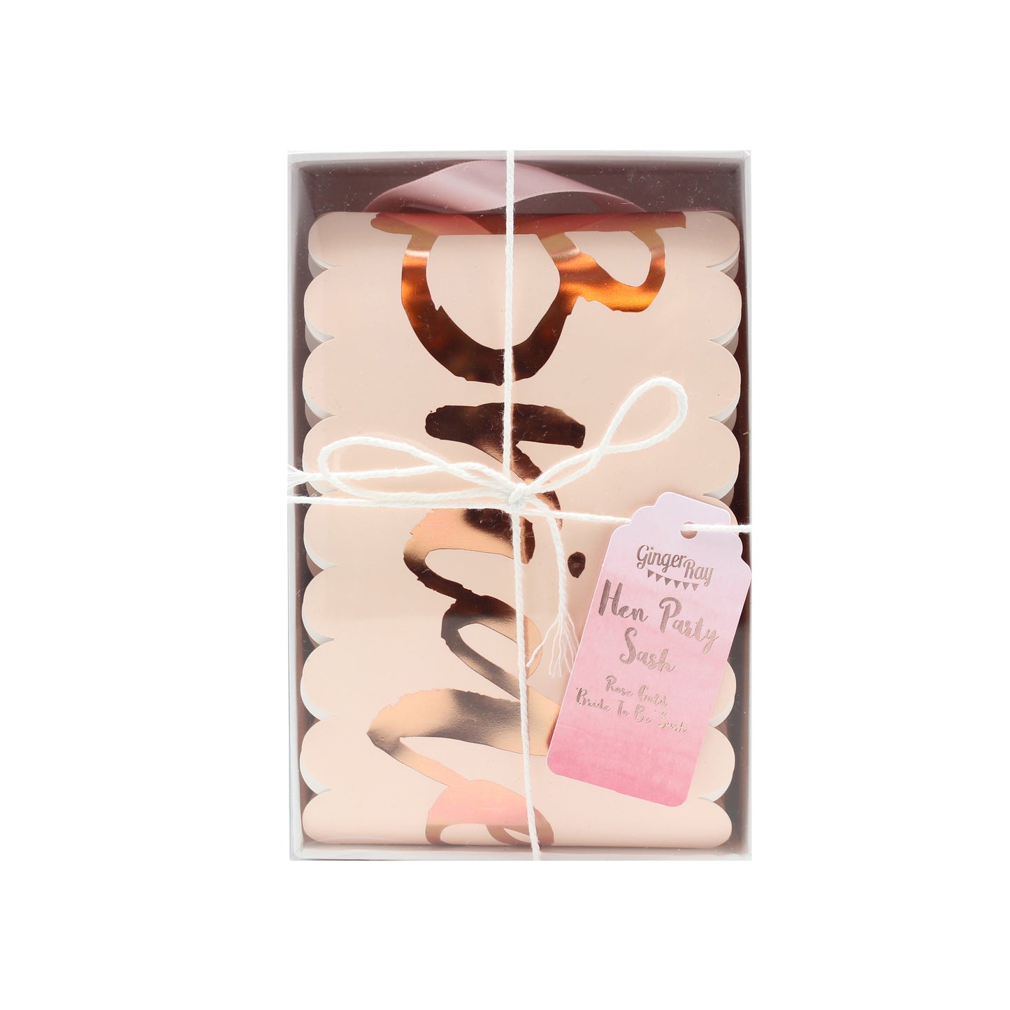 Pink & Rose Gold Bride To Be Sash - Team Bride