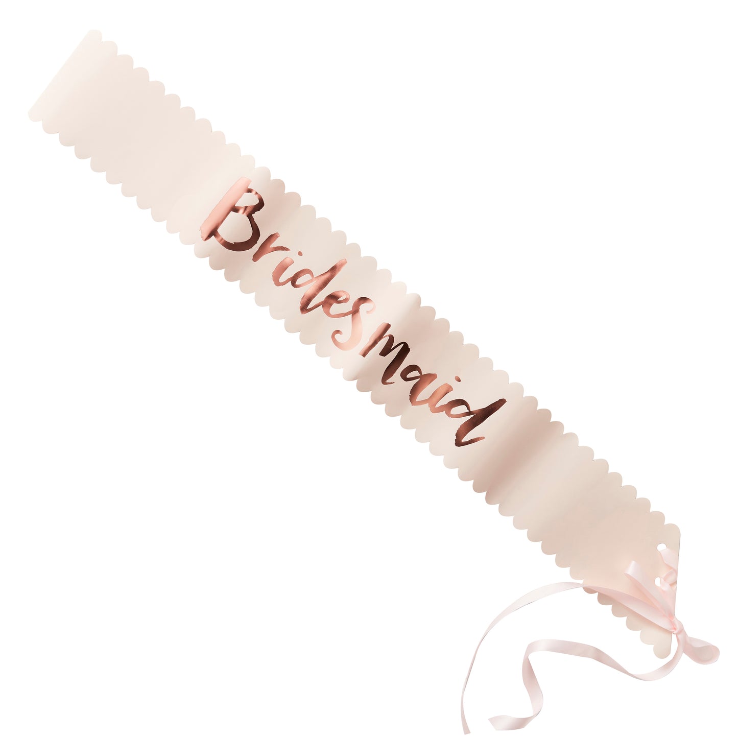 Pink And Rose Gold Hen Party Bridesmaid Sashes - 2 Pack