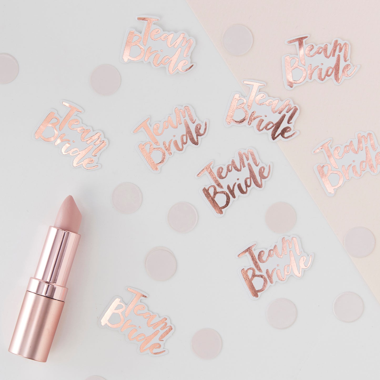 Rose Gold Foiled Team Bride Confetti- Team Bride