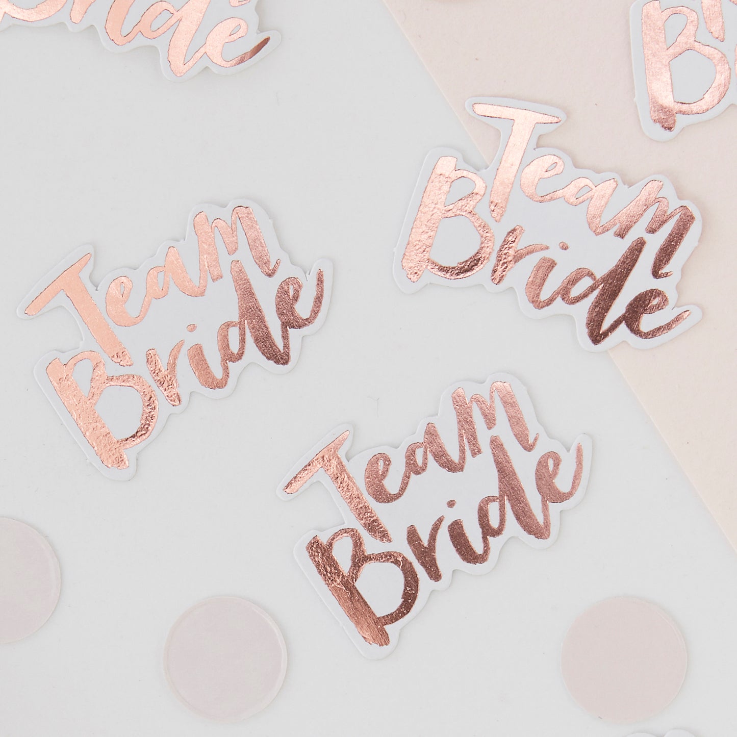 Rose Gold Foiled Team Bride Confetti- Team Bride