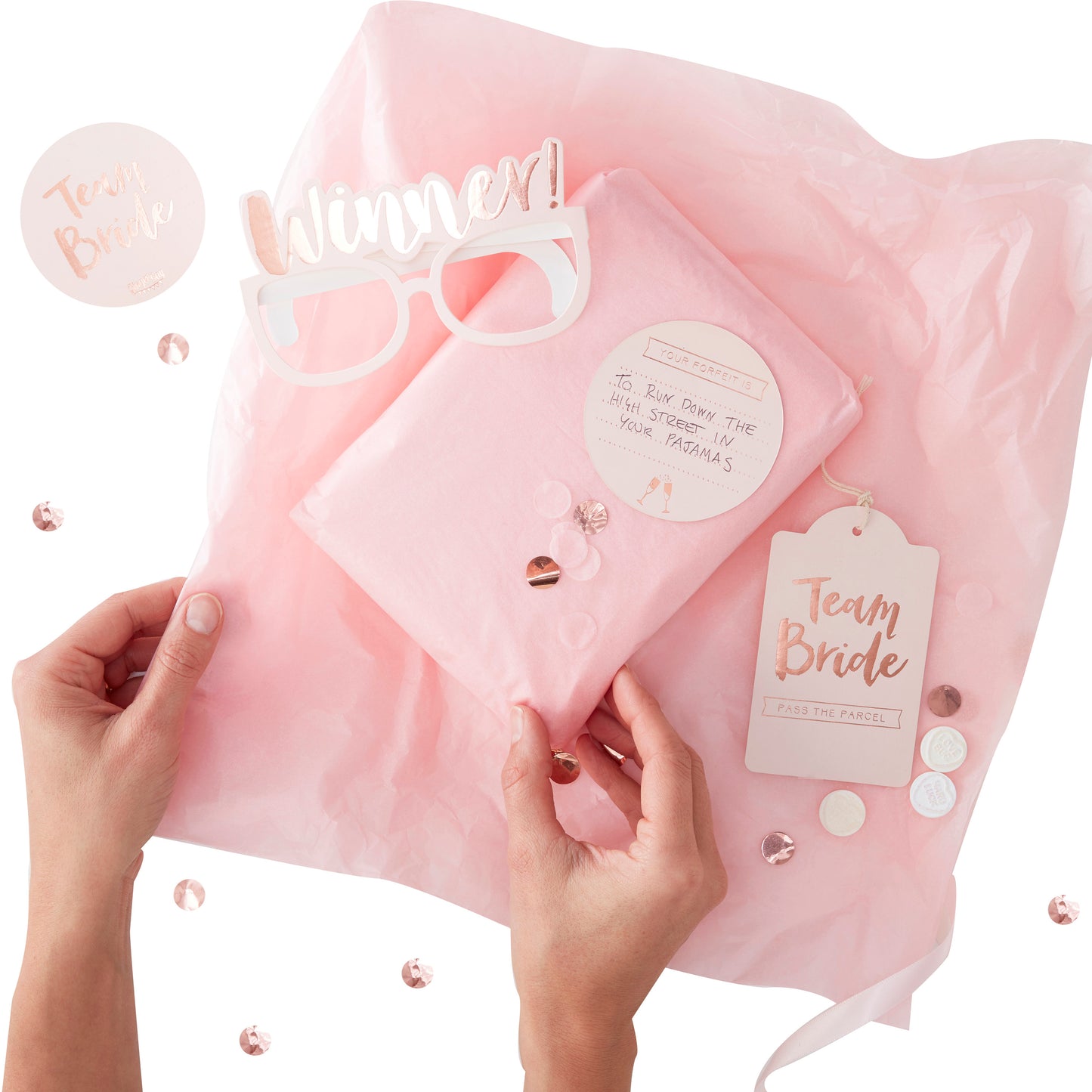 Pass the Parcel Hen Party Game Kit - Team Bride
