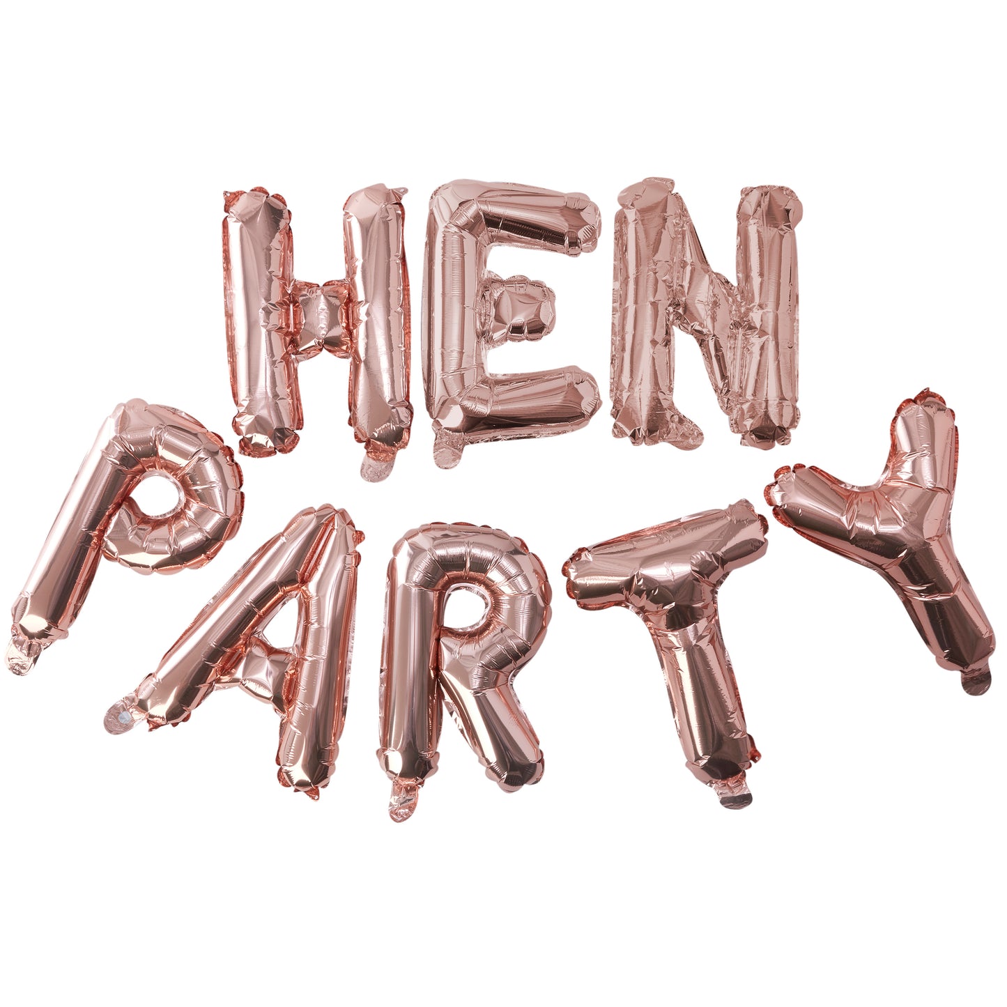Rose Gold Hen Party Balloon Bunting - Team Bride