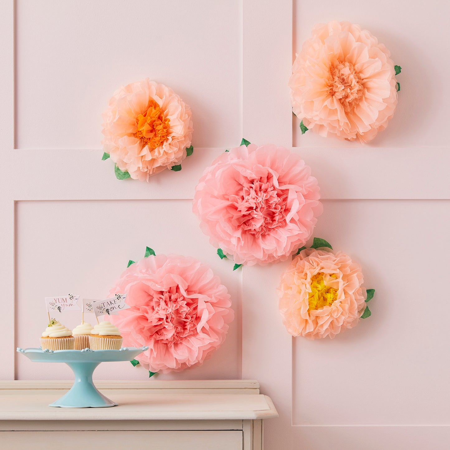 Tissue Paper Flowers Decoration