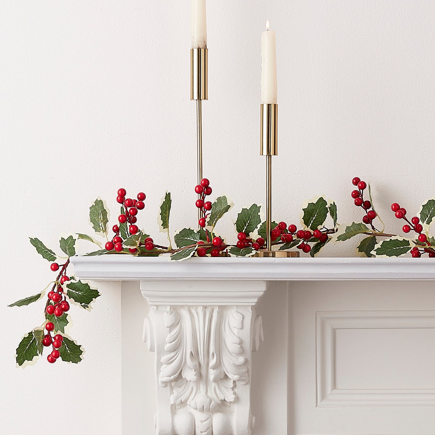 Artificial Christmas Holly Garland