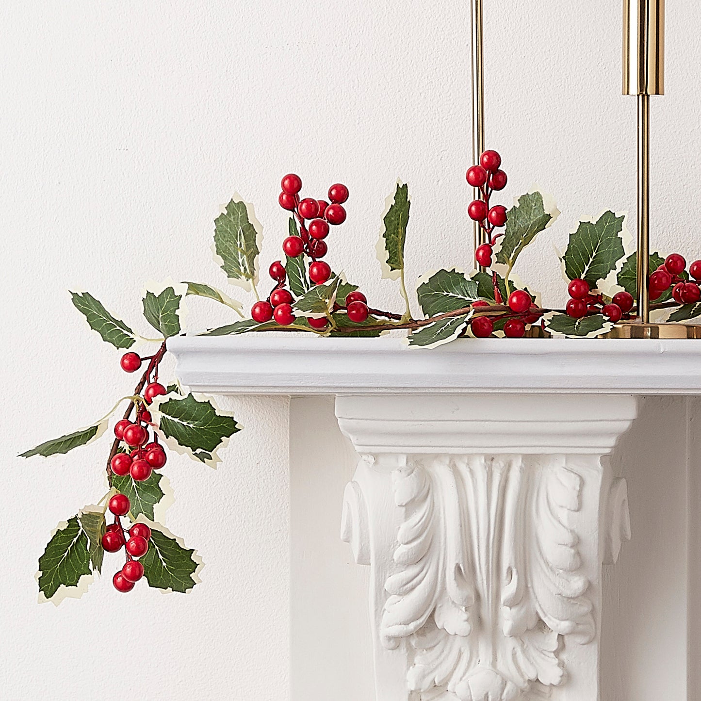 Artificial Christmas Holly Garland