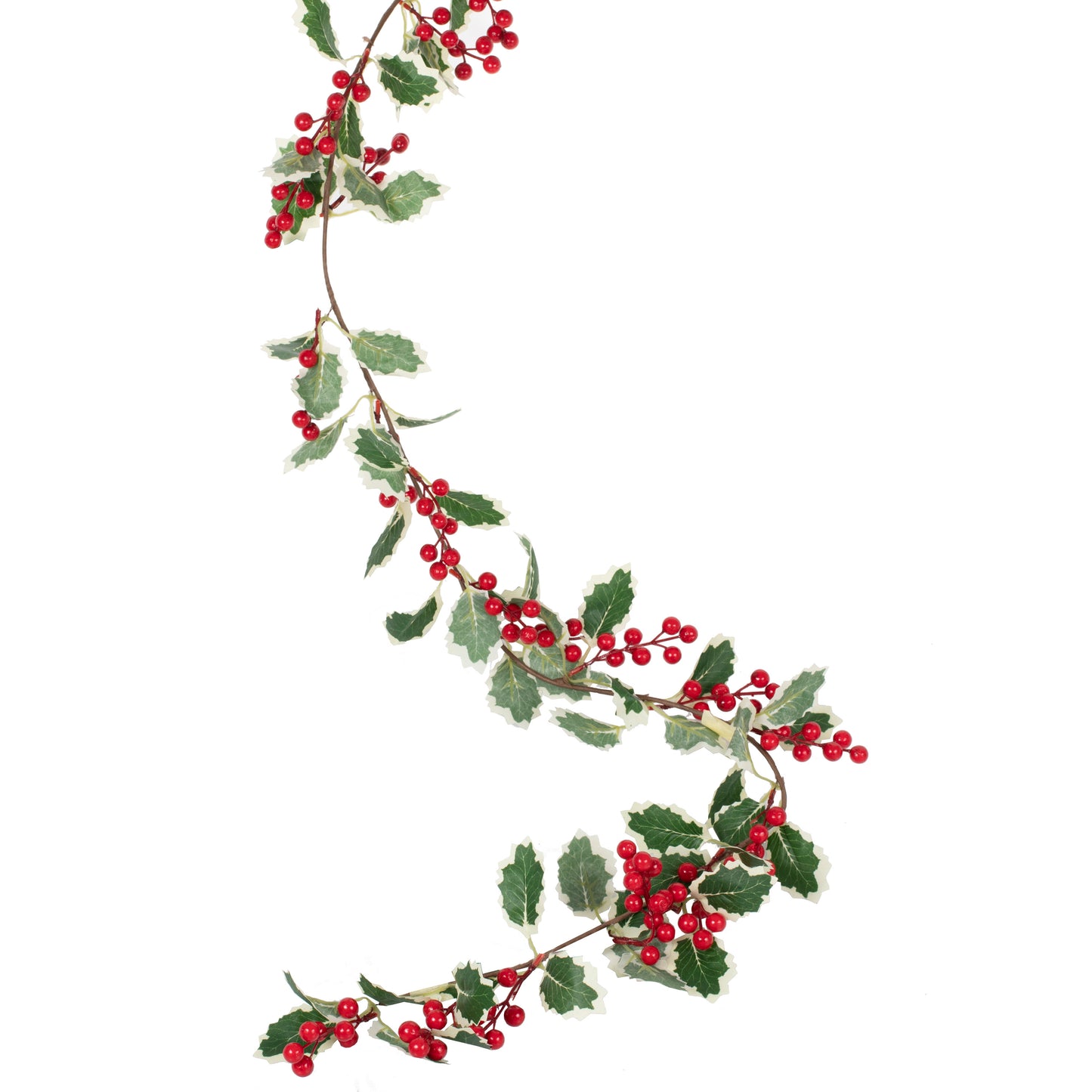 Artificial Christmas Holly Garland