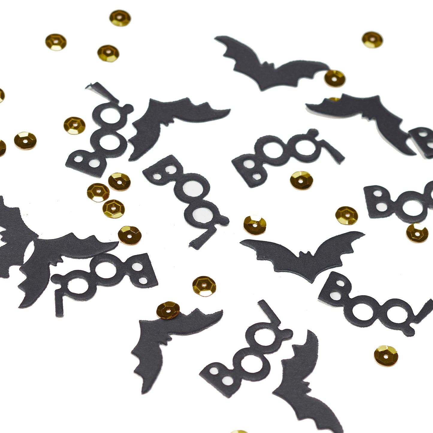 Black & Gold Halloween Table Confetti
