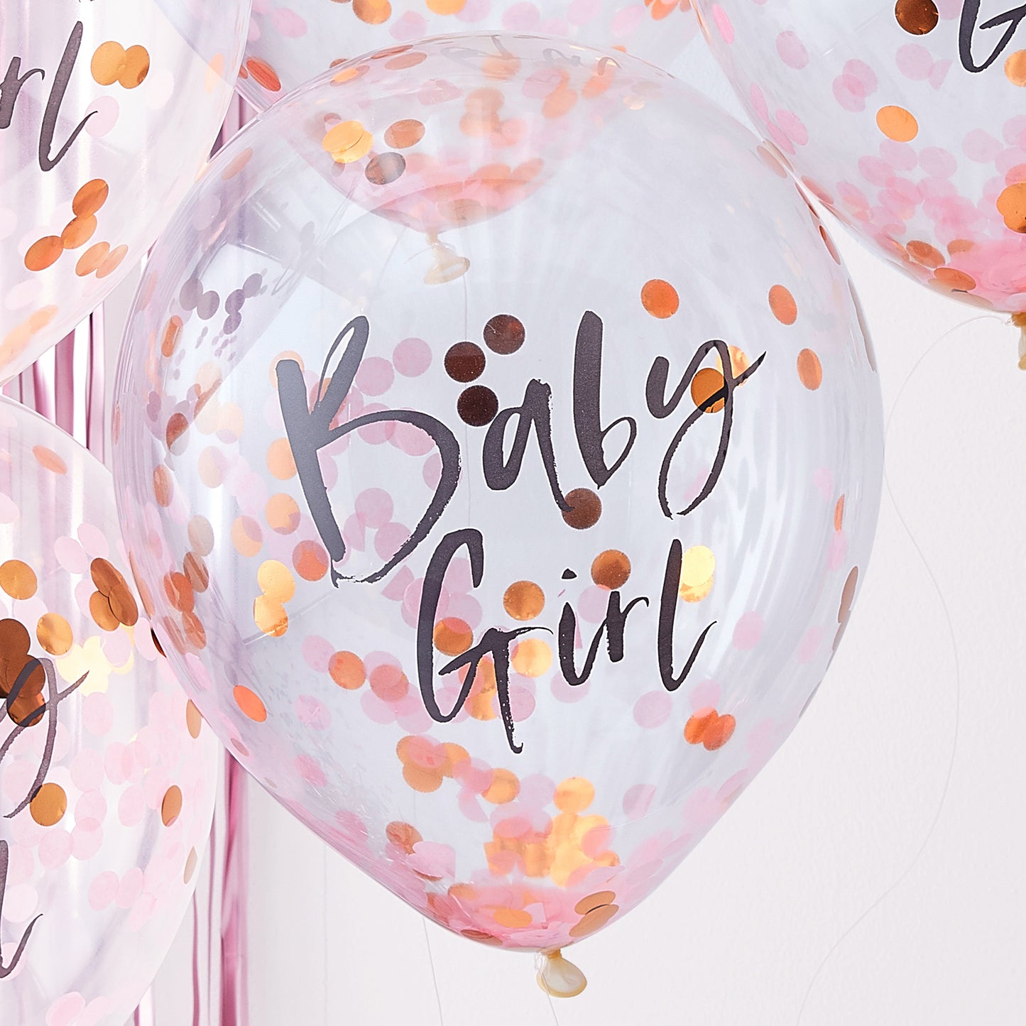 Baby Girl Pink Baby Shower Balloons