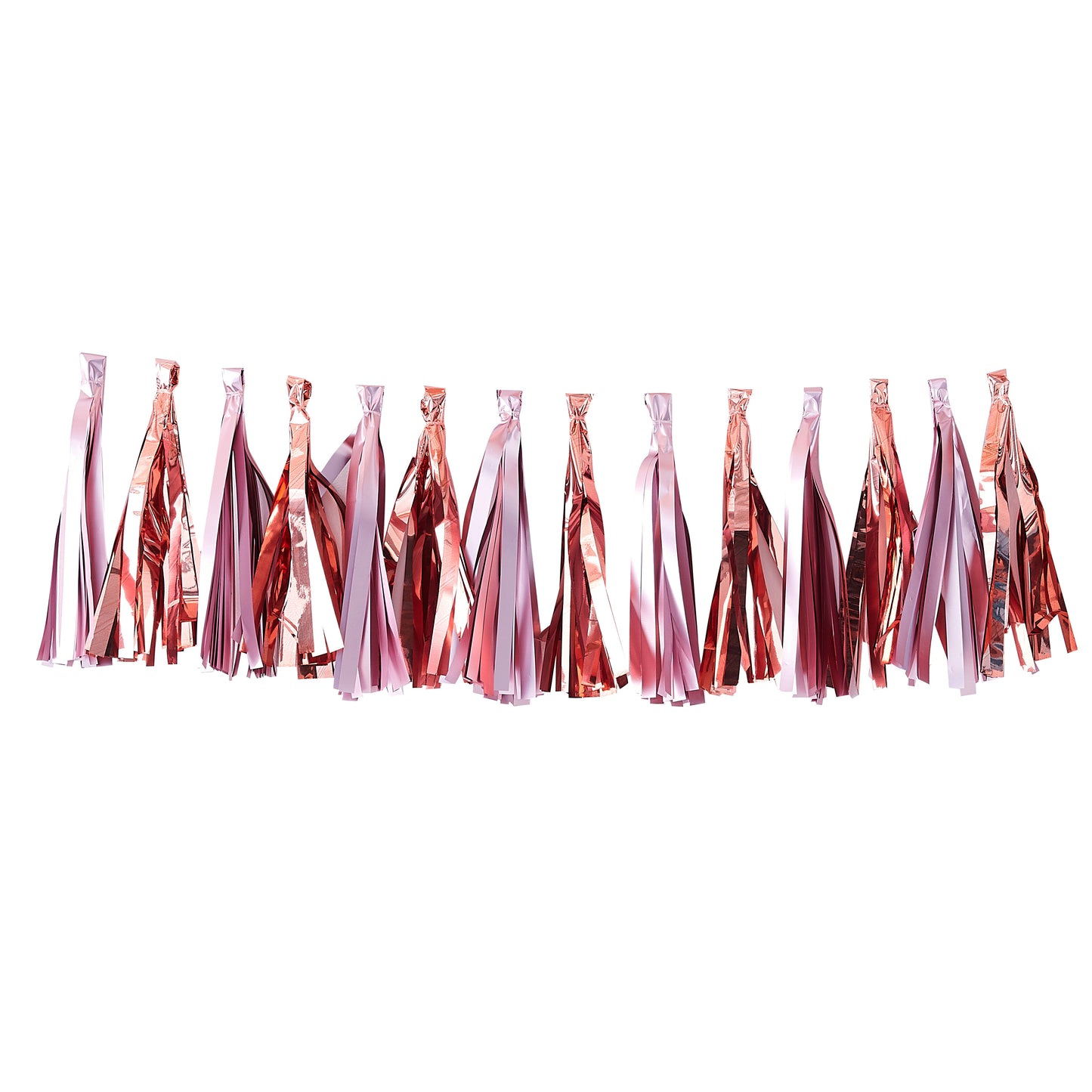Matte Pink & Rose Gold Tassel Garland