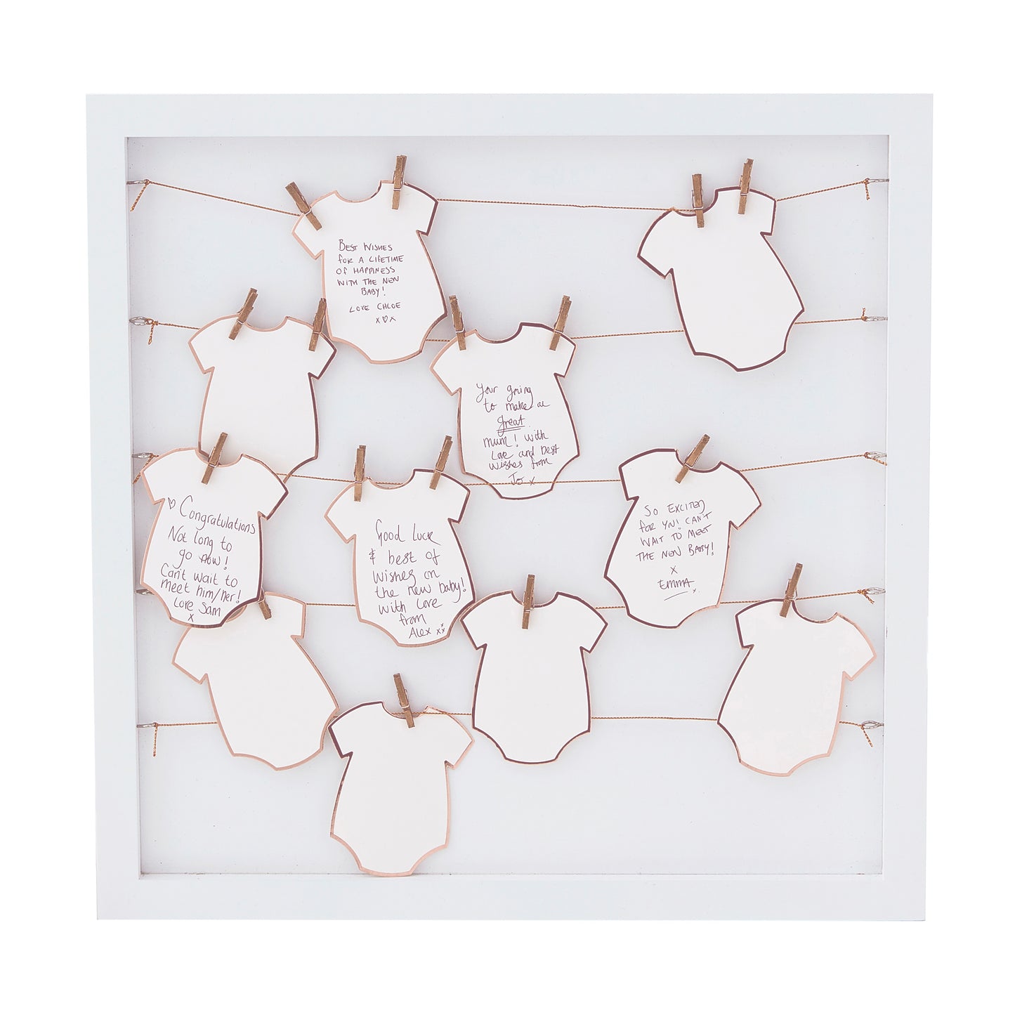 Babygrow Frame Baby Shower Guest Book Alternative