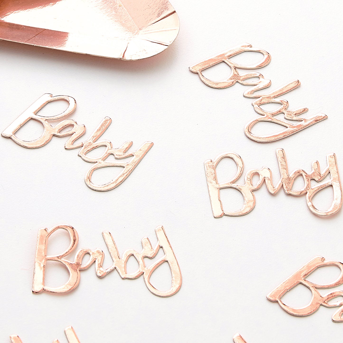 Rose Gold Baby Shower Confetti