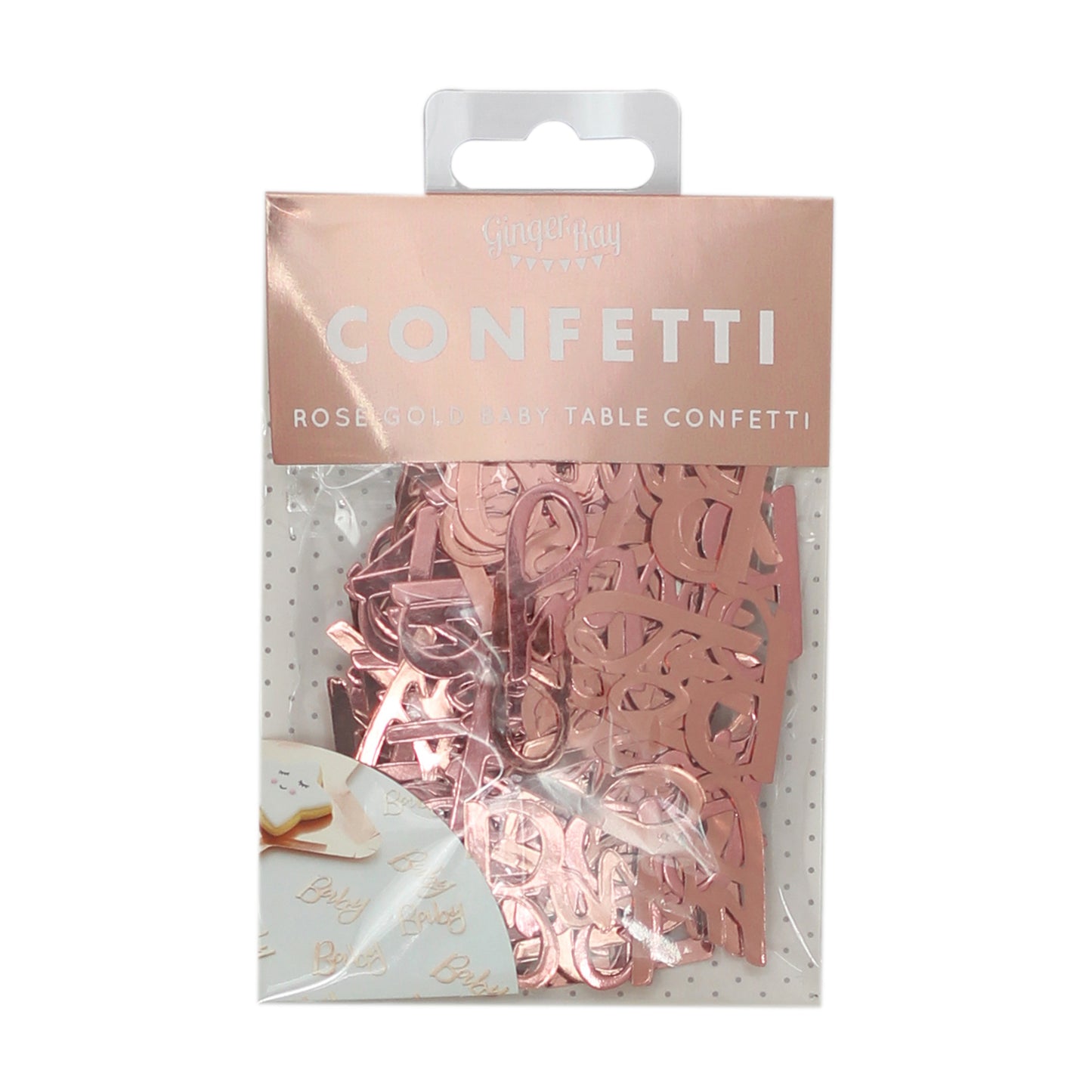 Rose Gold Baby Shower Confetti