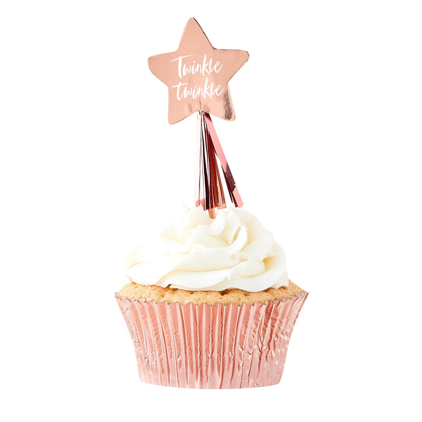 Rose Gold Star Cupcake Toppers
