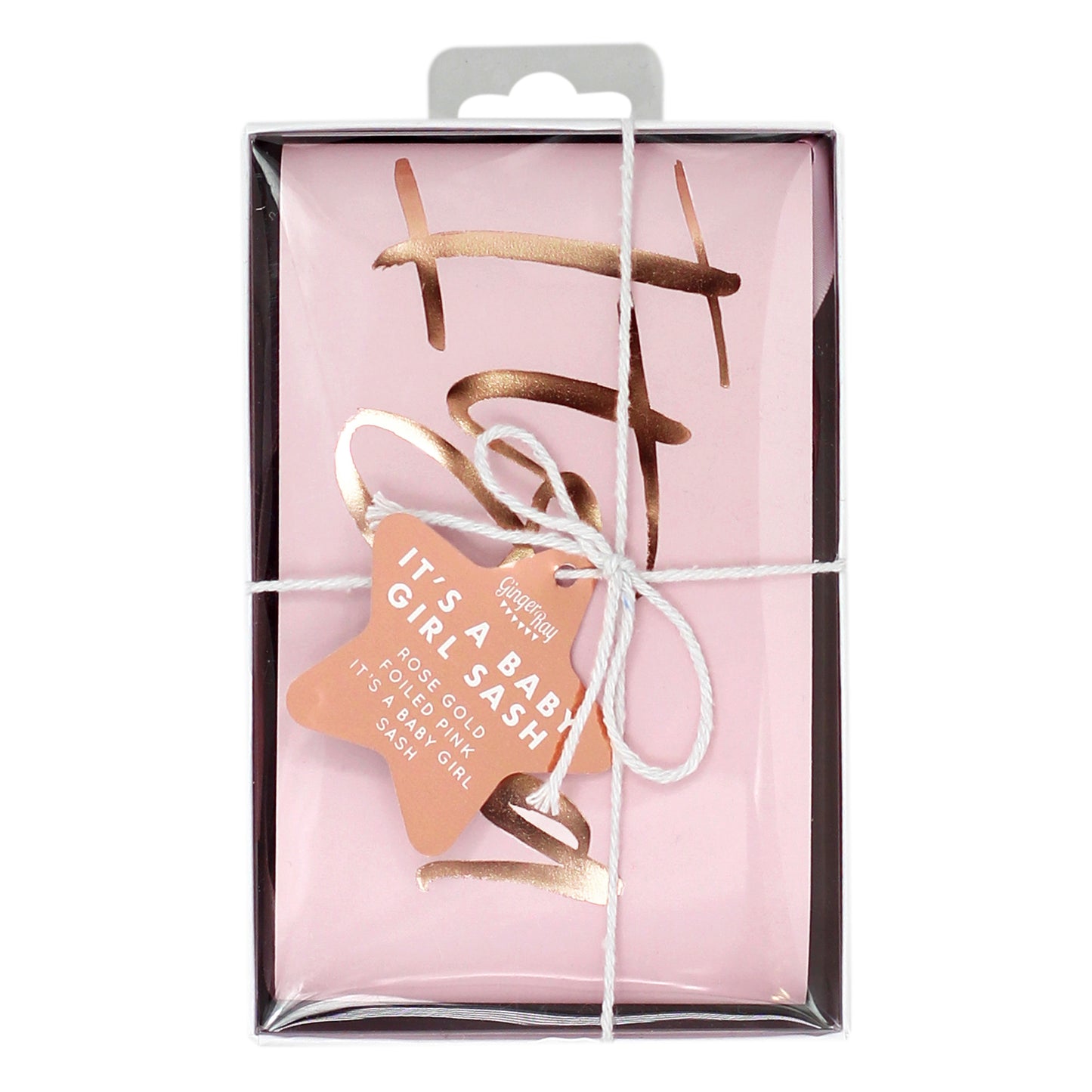 It's a Baby Girl Pink Baby Shower Sash